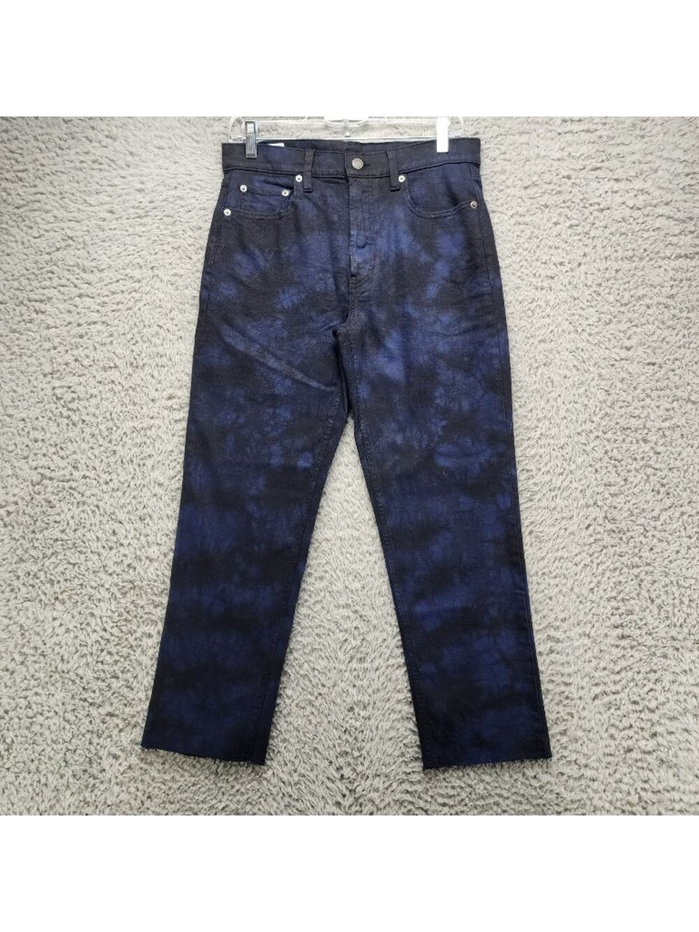 GAP Jeans Womens 28 Blue Stretch Cheeky Straight Button Fly Crop Denim